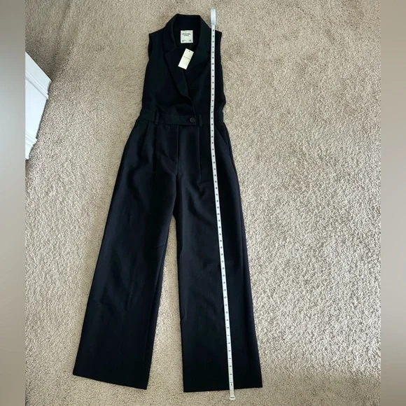 NWT Abercrombie & Fitch Black Sloane Jumpsuit - Picture 5 of 11